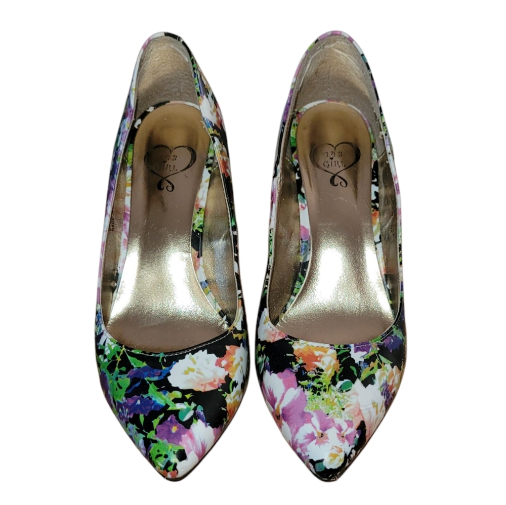 143 Girl Owanda gorgeous floral heels/pumps Size 6